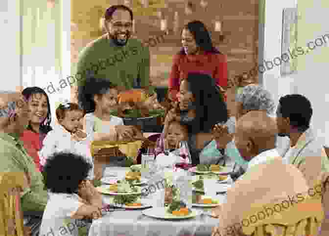 A Group Of People Gathered Around A Table, Sharing A Thanksgiving Meal Thanksgiving Day: A Of Poetry