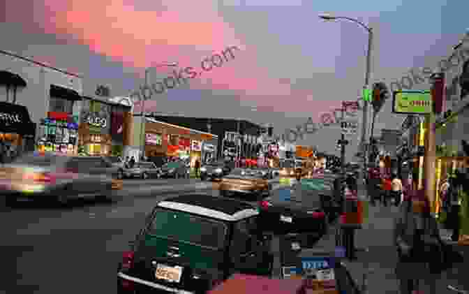 A Pedestrian Walks Down Melrose Avenue, Surrounded By Shops And Restaurants Alternate Lanes: An Anthology Of Travel Using Alternate Transportation In The City Of Angels