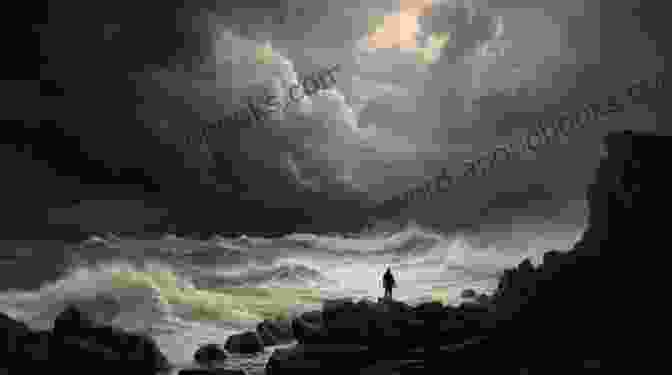 A Shadowy Figure Standing On A Windswept Cliff, Gazing Out At The Stormy Sea COASTAL CURSE: Coastal Adventure Number 8