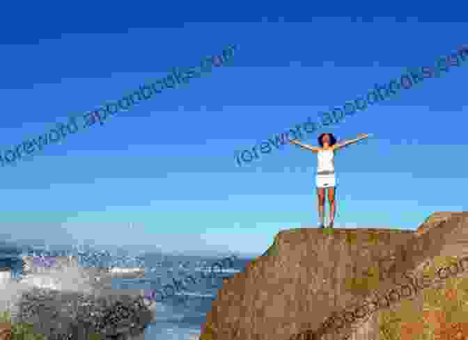 A Woman Standing On A Cliff Overlooking A Vast Ocean, Her Arms Outstretched Towards The Sky. When Love Rises (Rising 2)