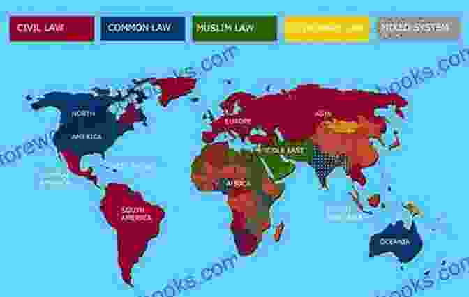 A World Map Highlighting Different Judicial Systems And Their Respective Characteristics Judicial Politics In The United States