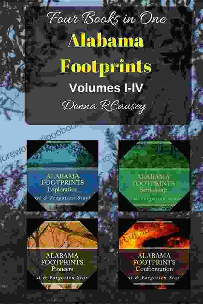 Alabama Footprints Volume IV Book Cover ALABAMA FOOTPRINTS Volume I IV: Four Volumes In One