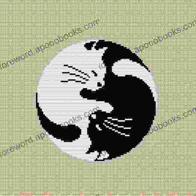 Cat Ying Yang Cross Stitch Pattern