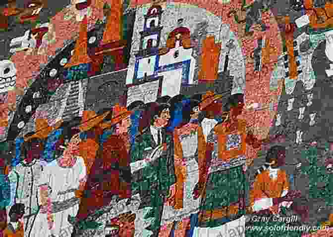 Close Up Of A Colorful Mural Depicting The History And Culture Of San Antonio On The Riverwalk The Stunning Visual Surprises Of The San Antonio Riverwalk: Photographic Images Of Artist Marques Vickers