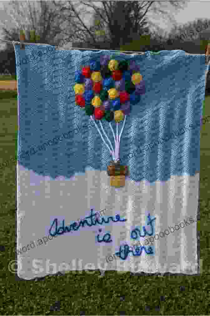 Crochet Balloon Appliqué On A Baby Blanket Balloon Pattern Crochet Appilque By HomeArtist Designs