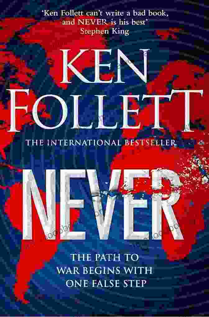 Ken Follett's 'Never' Novel Cover, Depicting A Torn Passport And A Blurred Face In The Background, Symbolizing The Intrigue And Mystery Of The Tale. Never: A Novel Ken Follett