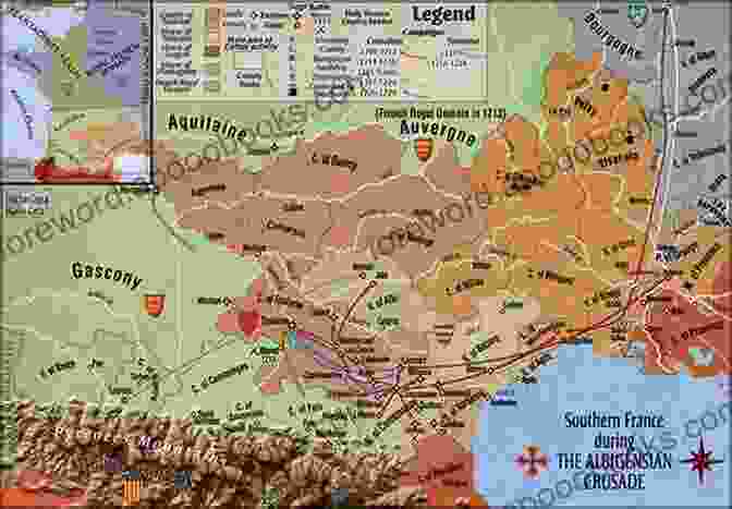 Map Of The Albigensian Crusade The Song Of The Cathar Wars: A History Of The Albigensian Crusade (Crusade Texts In Translation)