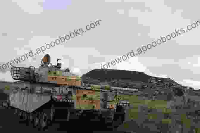 Military Vehicles Rolling Through A War Torn City Heritage Of War: Outbound Joshua James