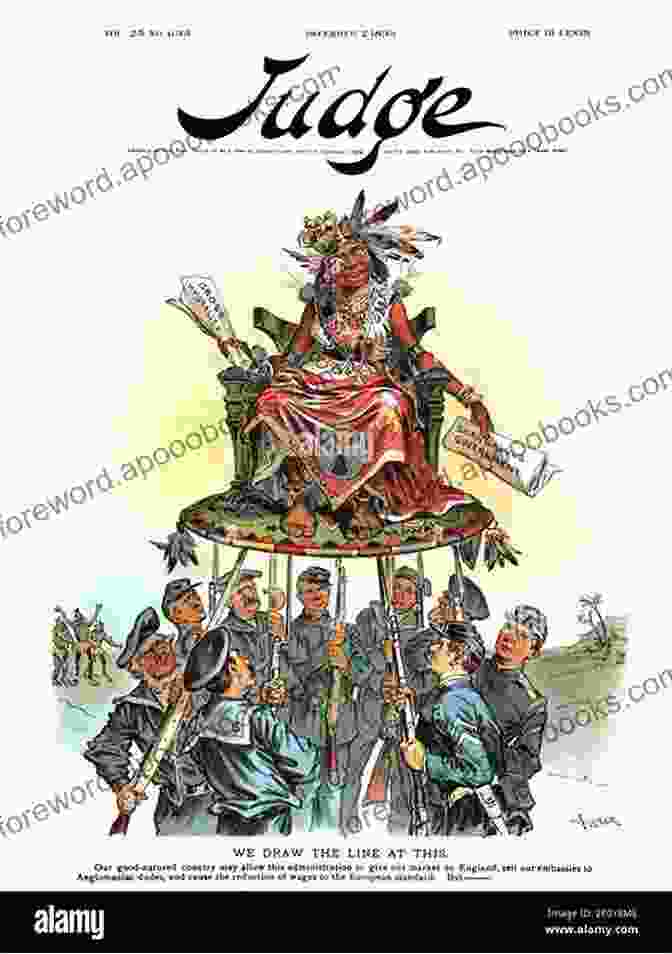 Political Cartoon Depicting A Caricature Of Queen Lili'uokalani Being Ousted By American Soldiers And Businessmen Unsustainable Empire: Alternative Histories Of Hawai I Statehood