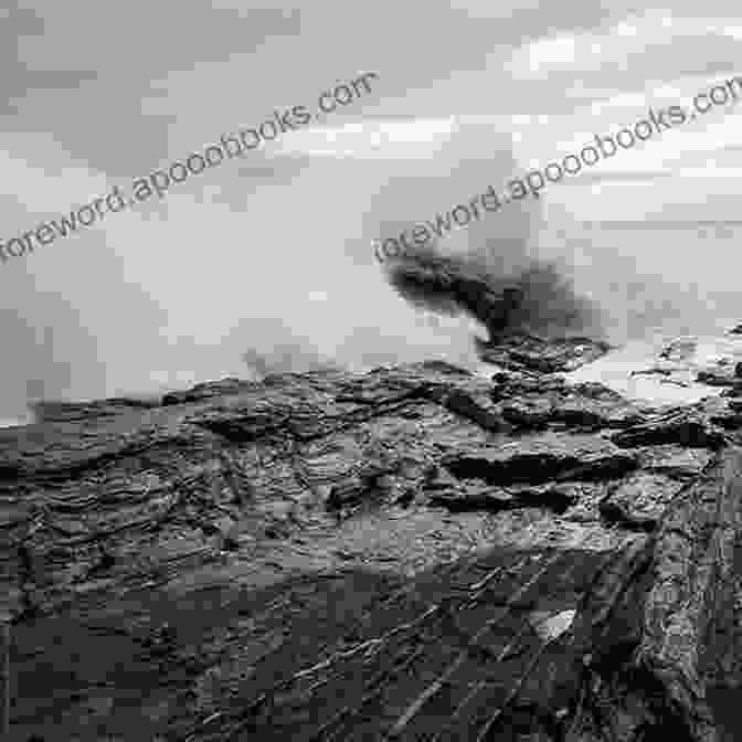 Rocky Coastline Of Deer Isle, Maine, With Crashing Waves And Seagulls Flying Overhead. Deer Isle And Stonington Marques Vickers