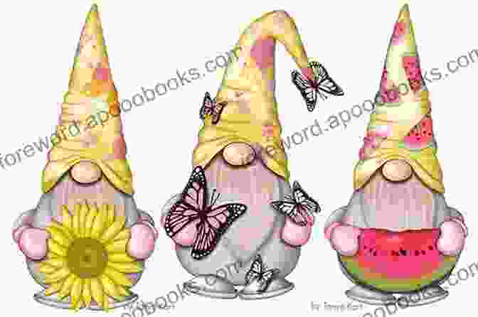 Summer Gnomes Enjoying A Picnic Under A Blossoming Tree. Year Round Gnomes Elisa Sartori