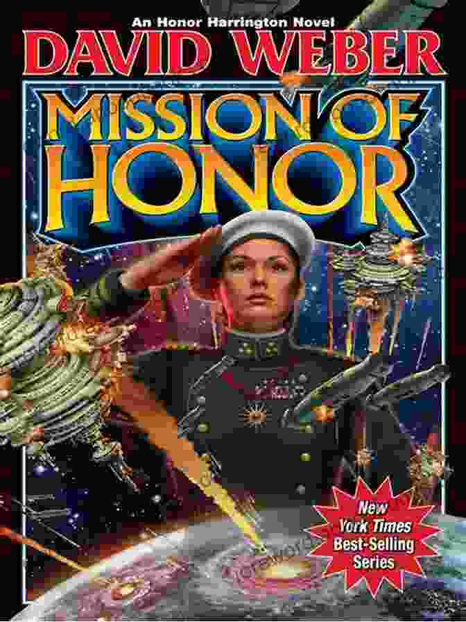 Uncompromising Honor: Honor Harrington 14 Book Cover Featuring Captain Honor Harrington In A Dynamic Pose Against A Backdrop Of Starships And Explosions Uncompromising Honor (Honor Harrington 14)