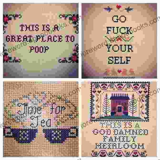 Vibrant Cross Stitch Pattern Featuring The Words 'Good Vibes' Good Vibes Cross Stitch Pattern PDF