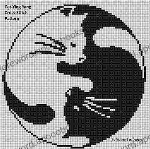 Cat Ying Yang Cross Stitch Pattern