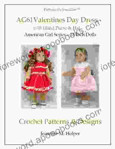 American Girl Valentines Day Dress Crochet Pattern (Patterns By Jeannine)